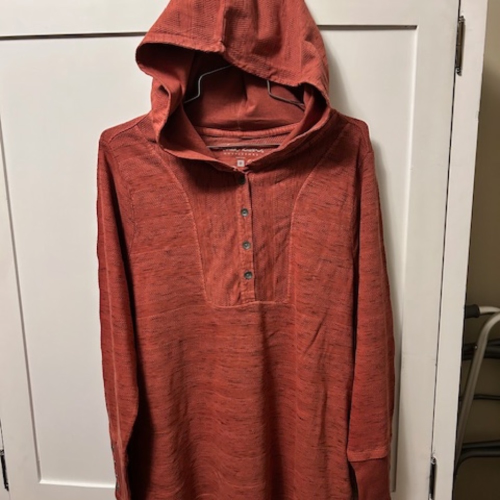 North River Outfitters Hoody Pullover Size Medium color Henna
